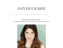 Tablet Screenshot of amyhuckabay.com